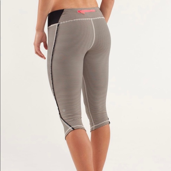 lululemon athletica Pants - Lululemon Run: Fast And Free tonka stripe size 10